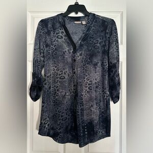 CHICOS Womens Tunic Top Blouse Sheer - Size Chicos 0